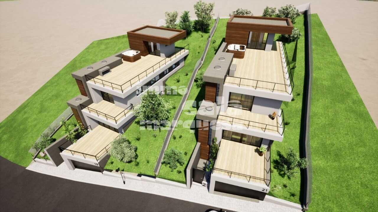 Casa moderna en construcción con grandes terrazas y buena orientación en Begur.
